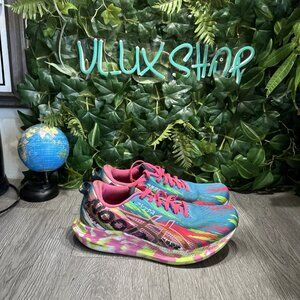 Asics Noosa Tri 13 Shoes Womens Size 9.5 Blue Pink Neon Running 1012A898
